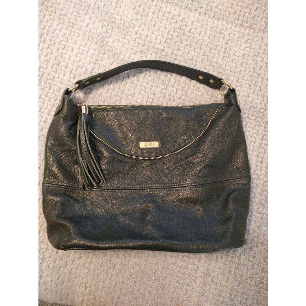 Onna ehrlich Leather hobo Olive Green bag Boho Hippie - Picture 4 of 12
